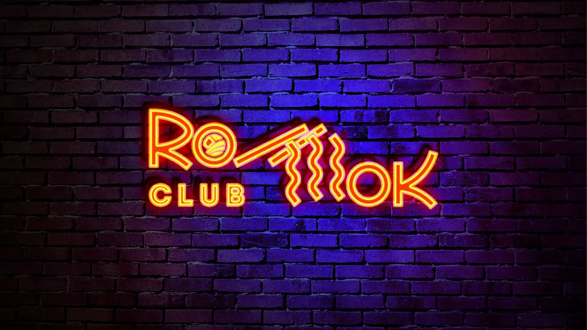Разработка интерьерной вывески суши-бара «Roll Wok Club» в Губкинском
